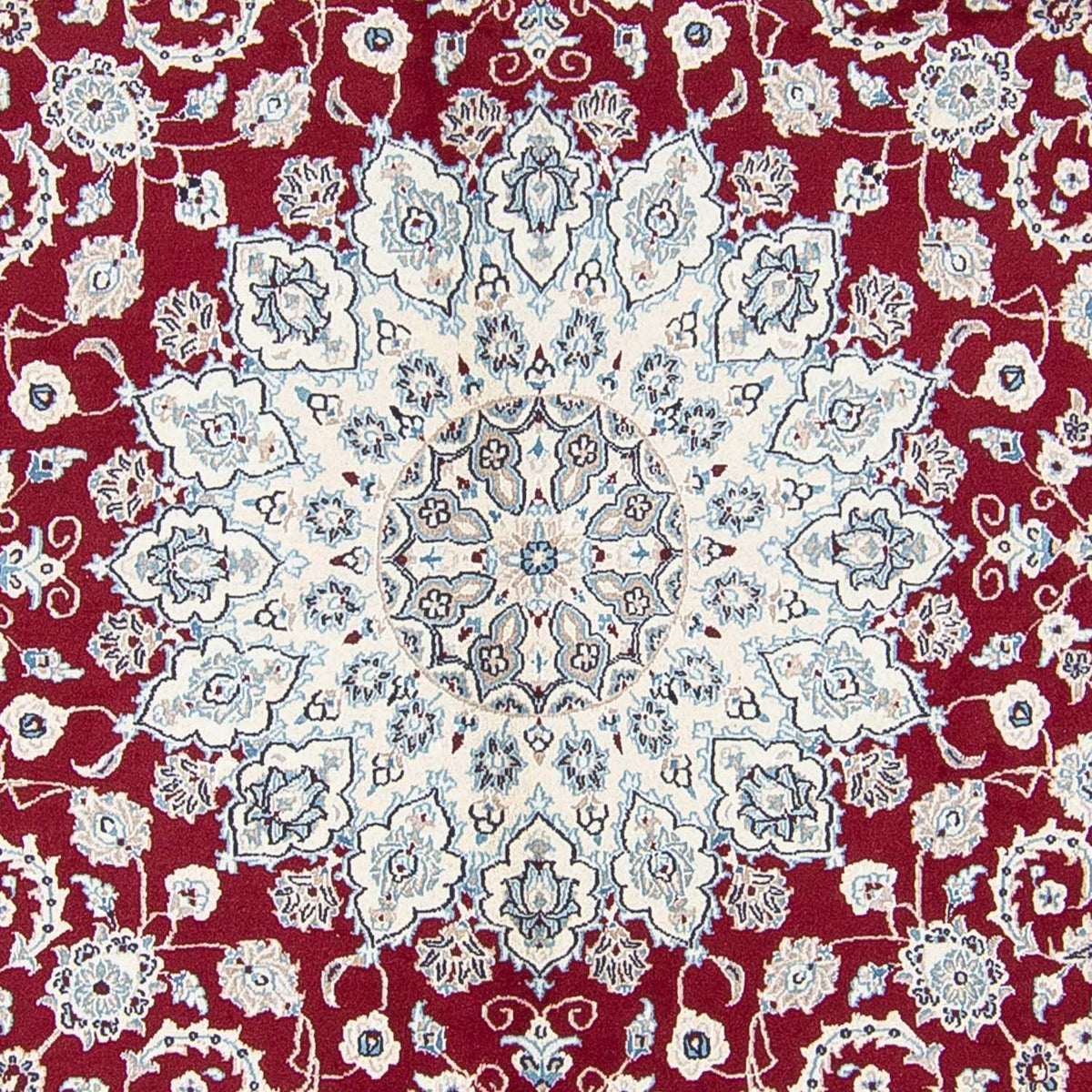 Tappeto Persero - Nain rotondo  - 295 x 295 cm - rosso scuro