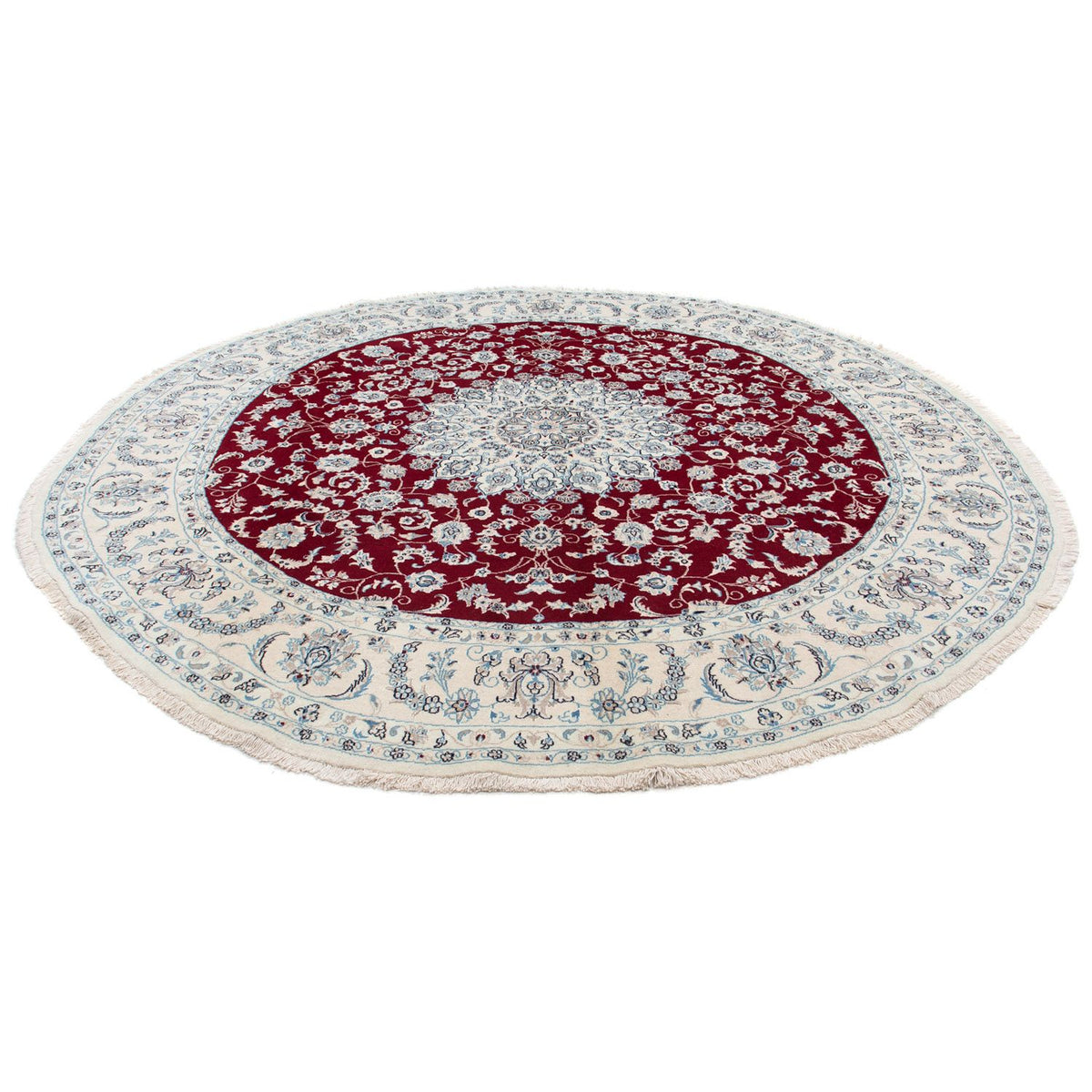 Tappeto Persero - Nain rotondo  - 295 x 295 cm - rosso scuro
