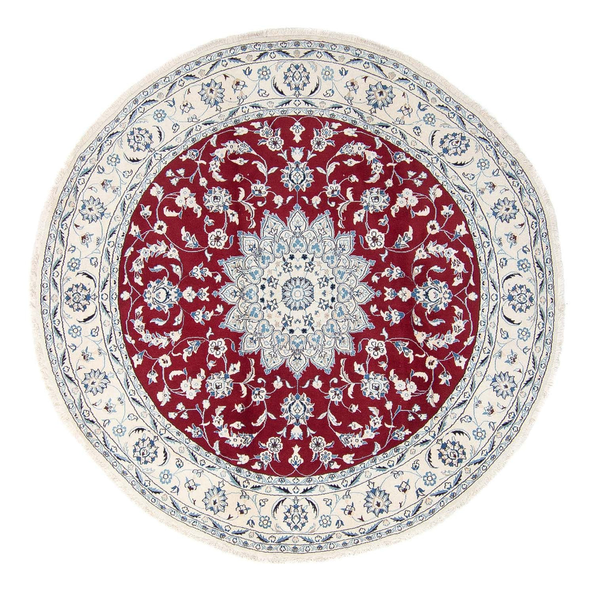 Tappeto Persero - Nain rotondo  - 247 x 247 cm - rosso scuro