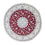 Tappeto Persero - Nain rotondo - 252 x 252 cm - rosso scuro