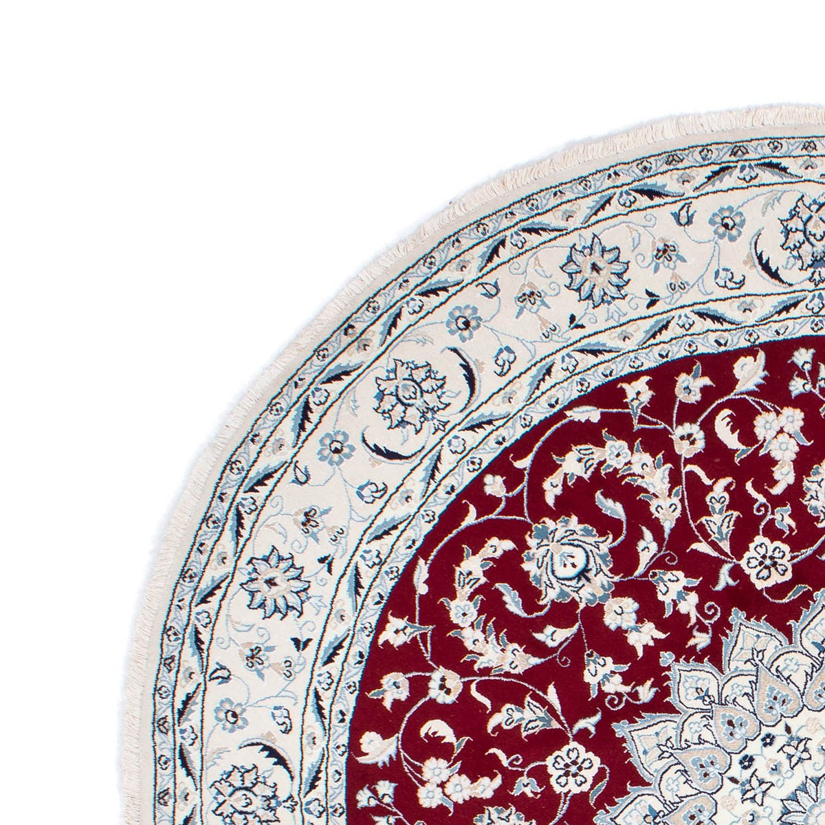 Tappeto Persero - Nain rotondo  - 252 x 252 cm - rosso scuro