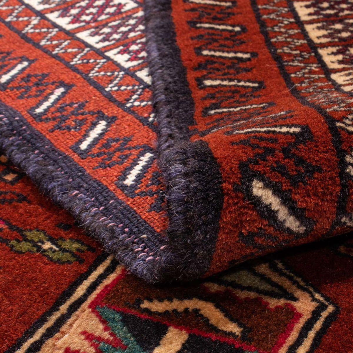 Tappeto Belutsch quadrato - 174 x 133 cm - rosso
