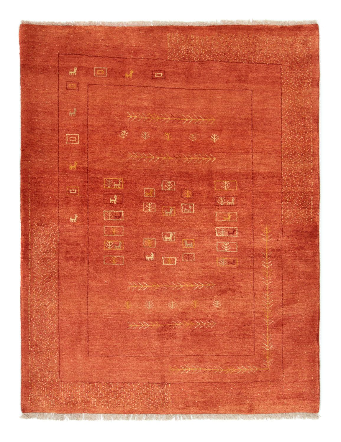 Tappeto Gabbeh - Persero - 192 x 149 cm - rosso
