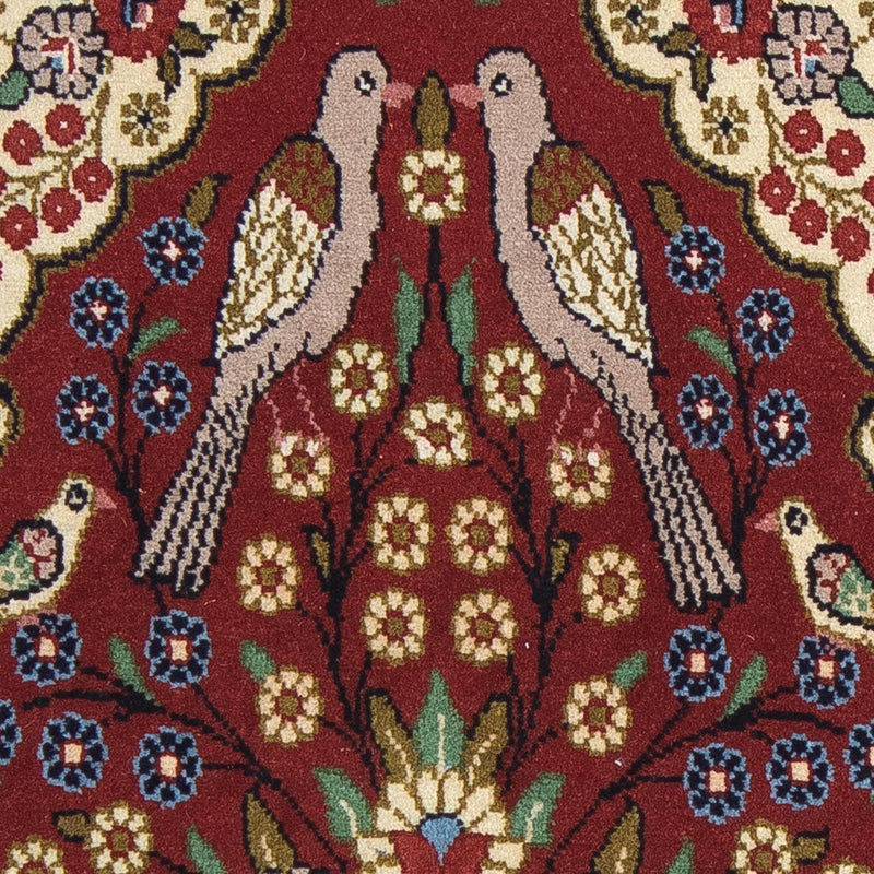 Tappeto Persero - Ghom - 105 x 63 cm - rosso scuro