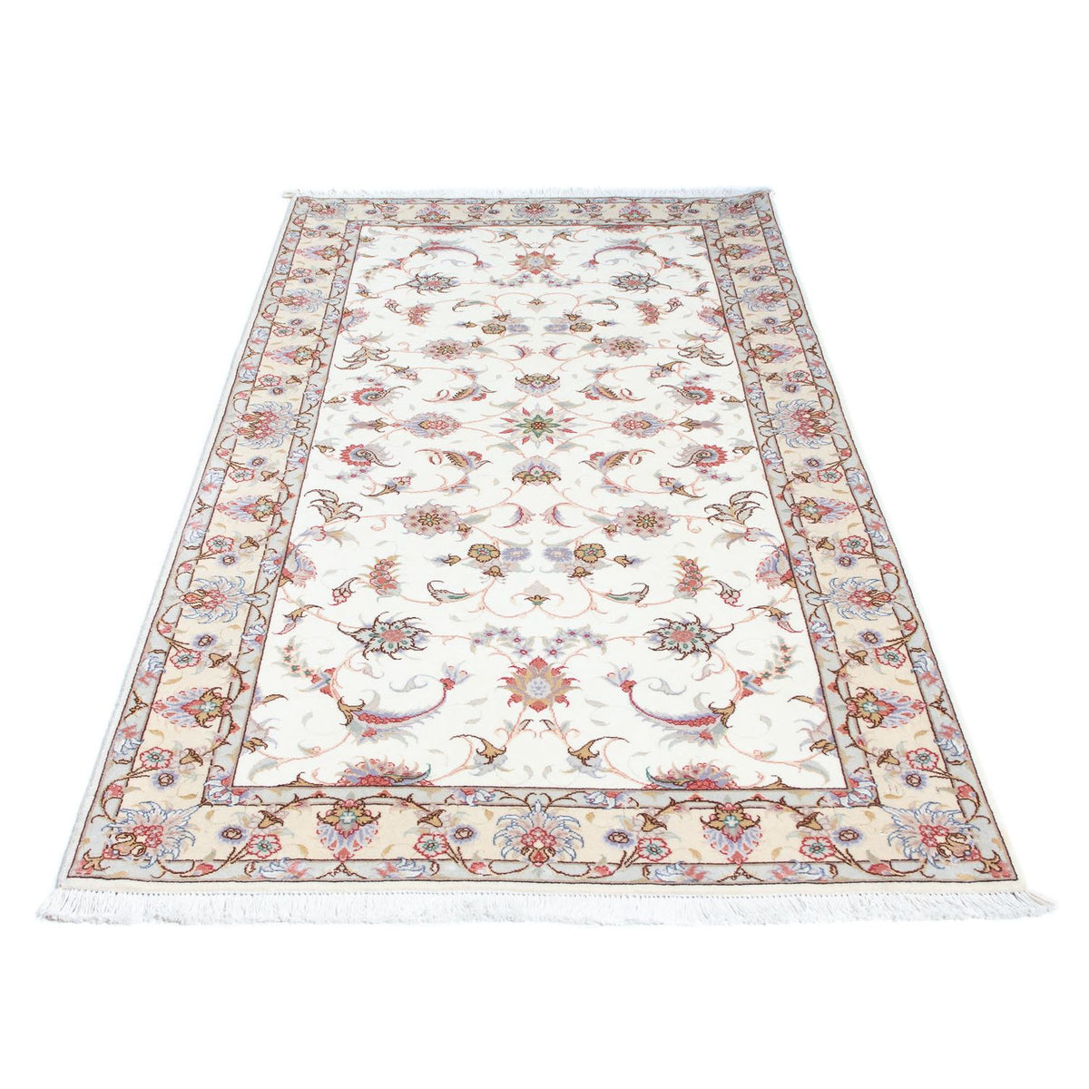 Tappeto corsia Tappeto Persero - Tabriz - Reale - 196 x 100 cm - beige