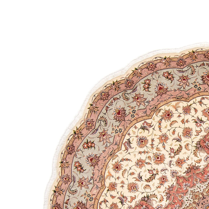 Tappeto Persero - Tabriz - Reale rotondo  - 250 x 250 cm - beige