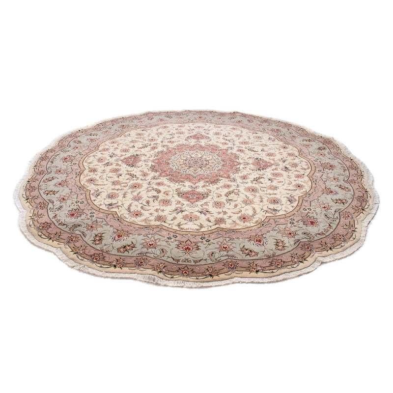Tappeto Persero - Tabriz - Reale rotondo  - 250 x 250 cm - beige