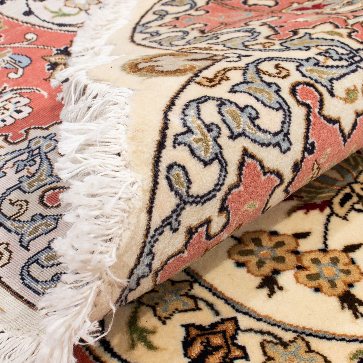 Tappeto Persero - Tabriz - Reale rotondo  - 242 x 242 cm - beige