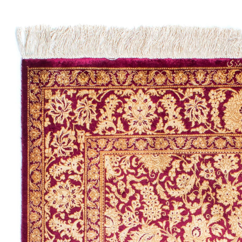 Tappeto Persero - Ghom - 146 x 100 cm - rosso scuro