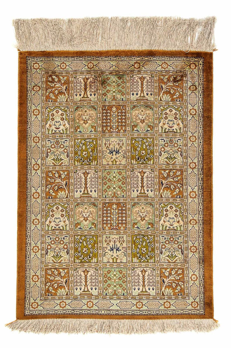 Tappeto Persero - Ghom - 79 x 57 cm - marrone