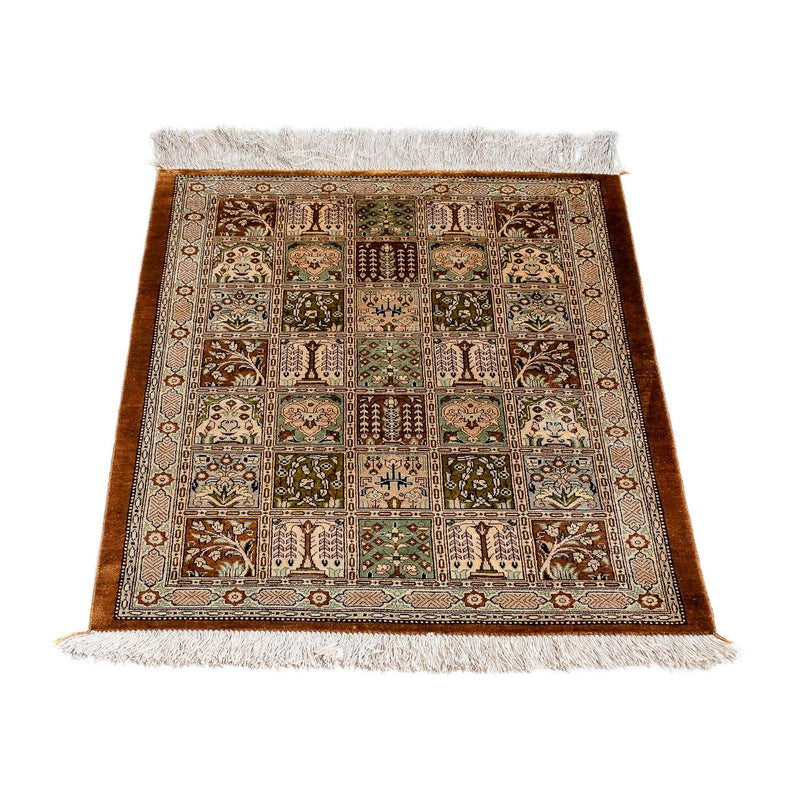 Tappeto Persero - Ghom - 79 x 57 cm - marrone