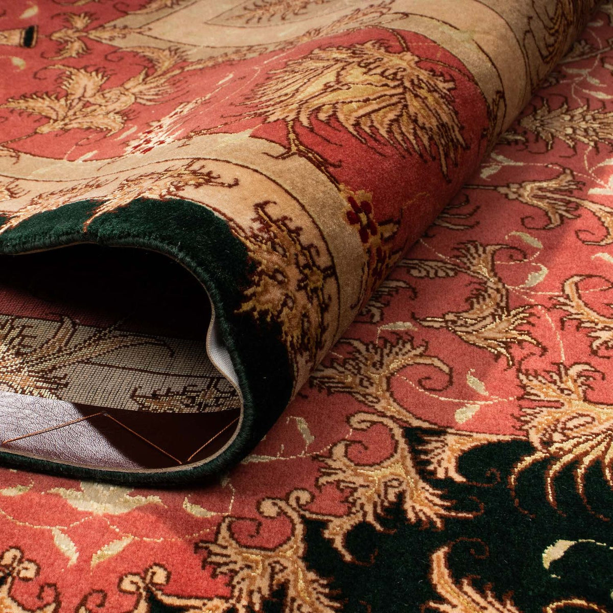 Tappeto Persero - Tabriz - Reale - 300 x 198 cm - blu scuro