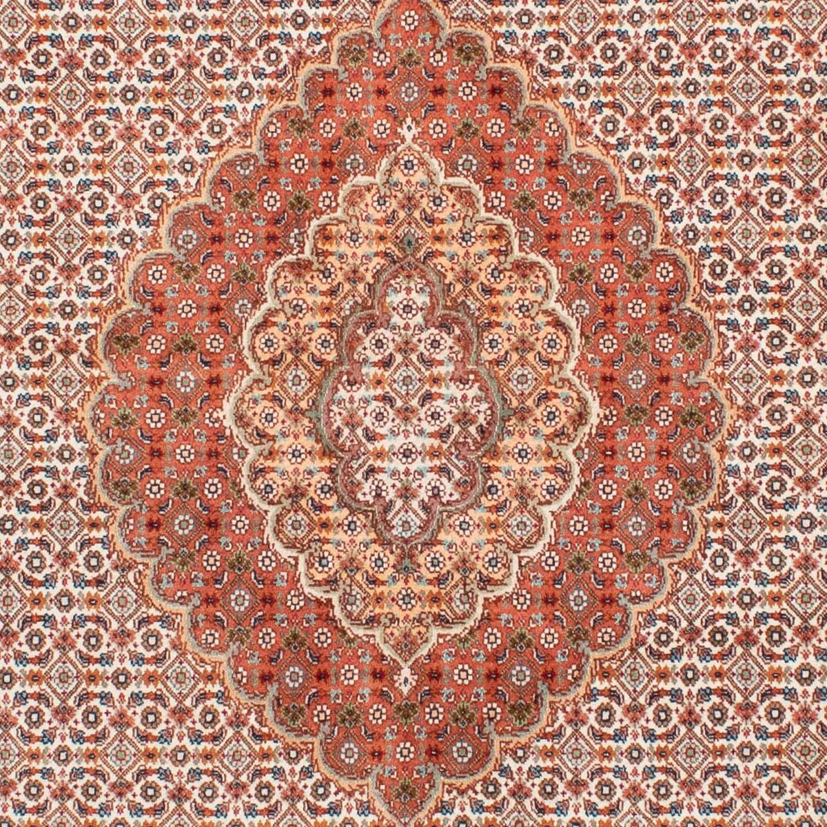 Tappeto Persero - Tabriz - 198 x 149 cm - marrone chiaro