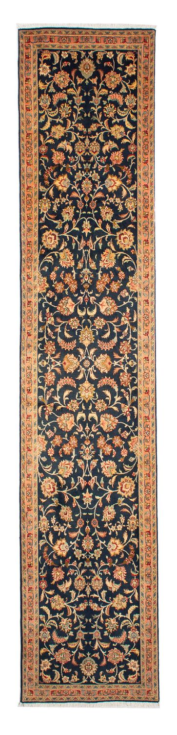 Tappeto corsia Tappeto Persero - Tabriz - Reale - 300 x 66 cm - blu scuro