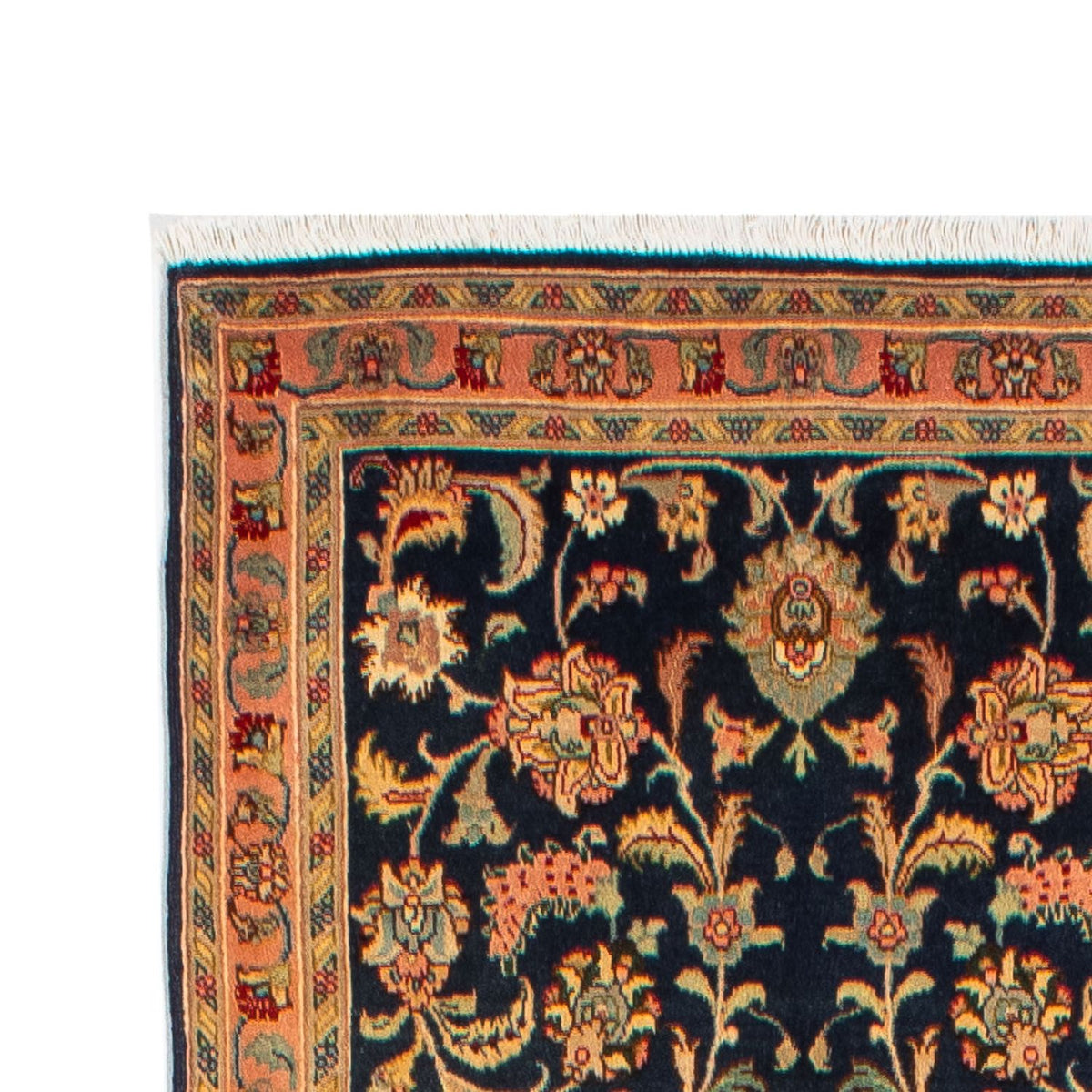 Tappeto corsia Tappeto Persero - Tabriz - Reale - 300 x 66 cm - blu scuro