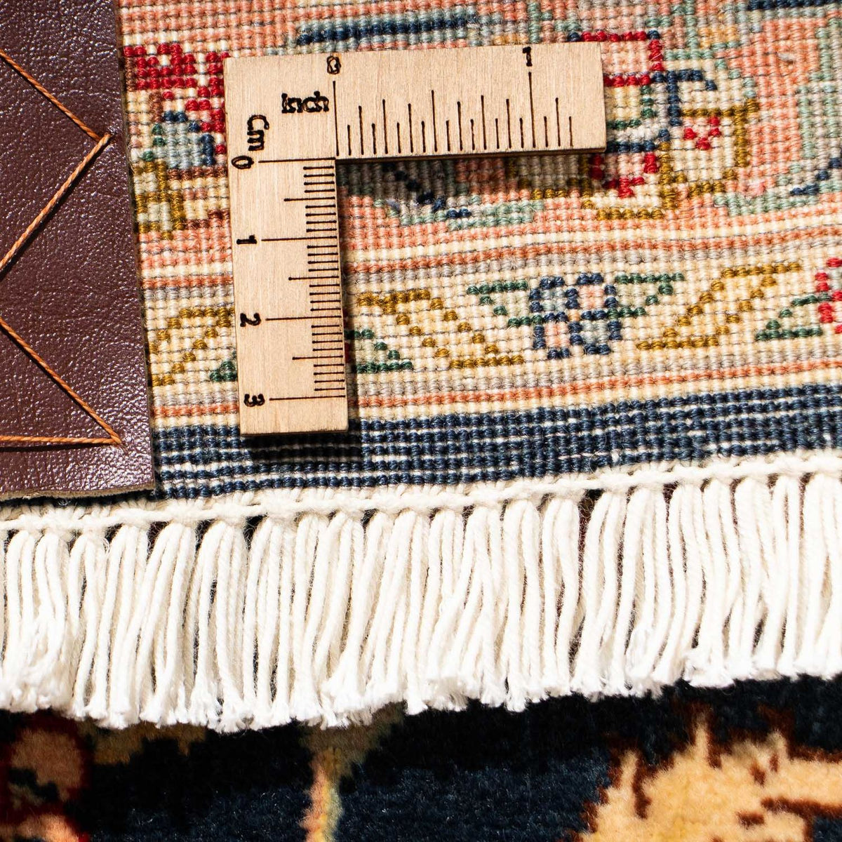 Tappeto corsia Tappeto Persero - Tabriz - Reale - 300 x 66 cm - blu scuro