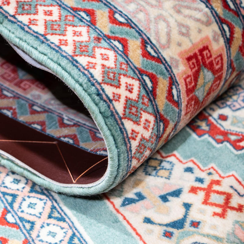 Tappeto corsia Tappeto Persero - Tabriz - Reale - 187 x 70 cm - turchese