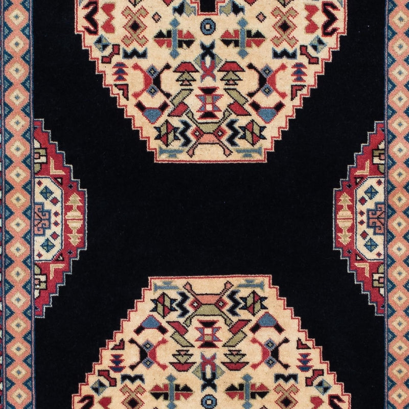 Tappeto corsia Tappeto Persero - Tabriz - Reale - 188 x 74 cm - blu scuro