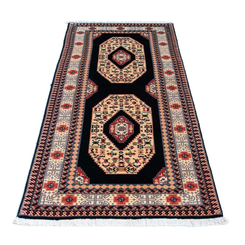 Tappeto corsia Tappeto Persero - Tabriz - Reale - 188 x 74 cm - blu scuro