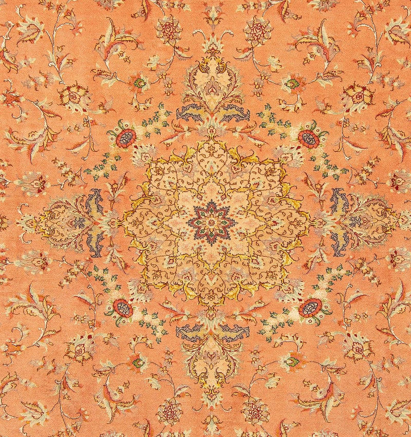 Tappeto Persero - Tabriz - Reale quadrato  - 204 x 192 cm - rosso chiaro