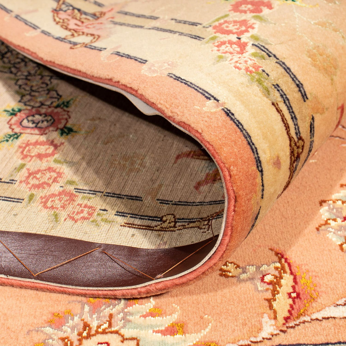 Tappeto Persero - Tabriz - Reale quadrato  - 204 x 192 cm - rosso chiaro