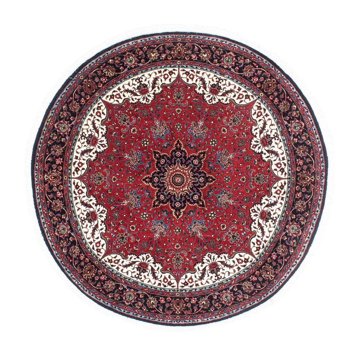 Tappeto Persero - Bidjar rotondo  - 150 x 150 cm - rosso scuro