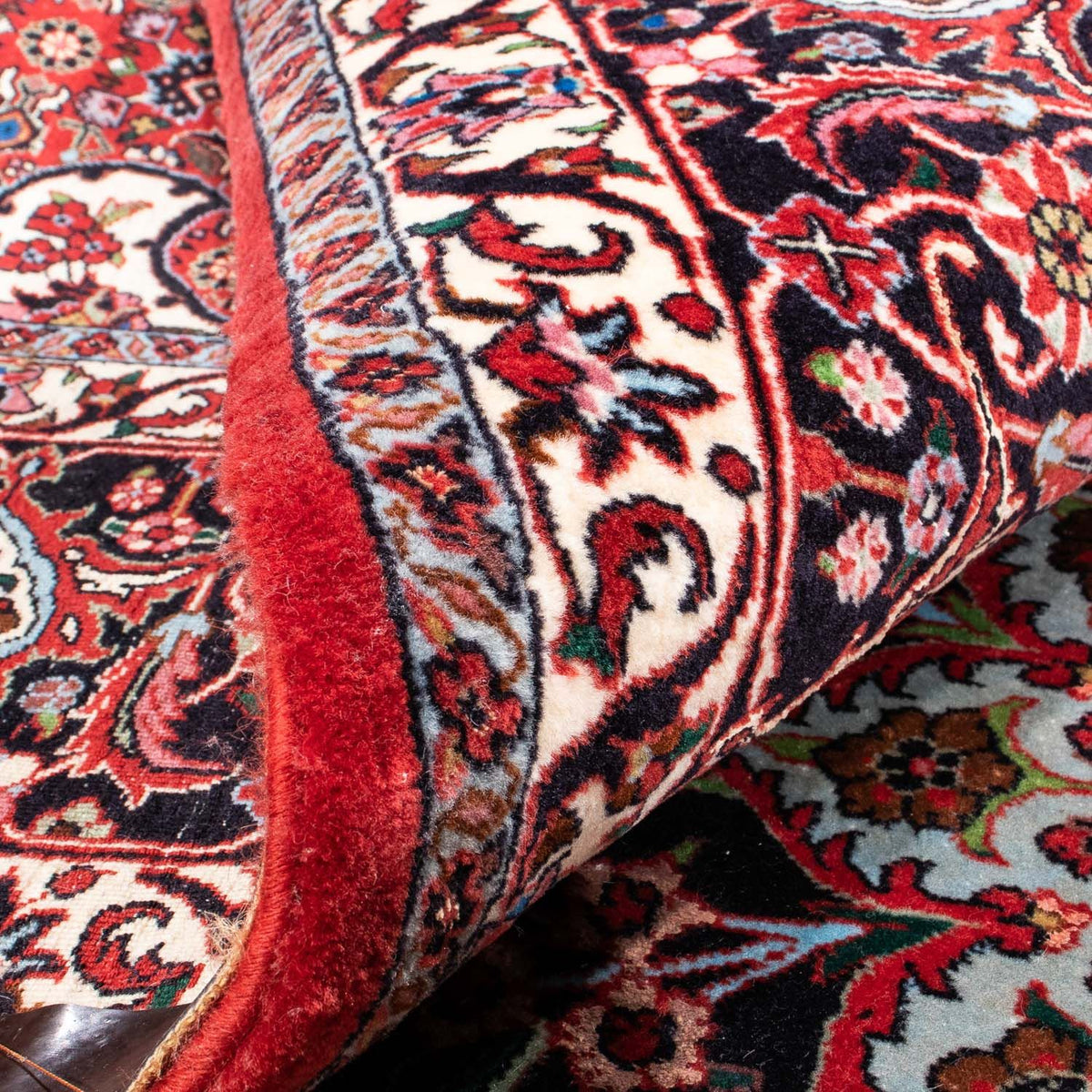 Tappeto Persero - Bidjar - 343 x 260 cm - rosso scuro