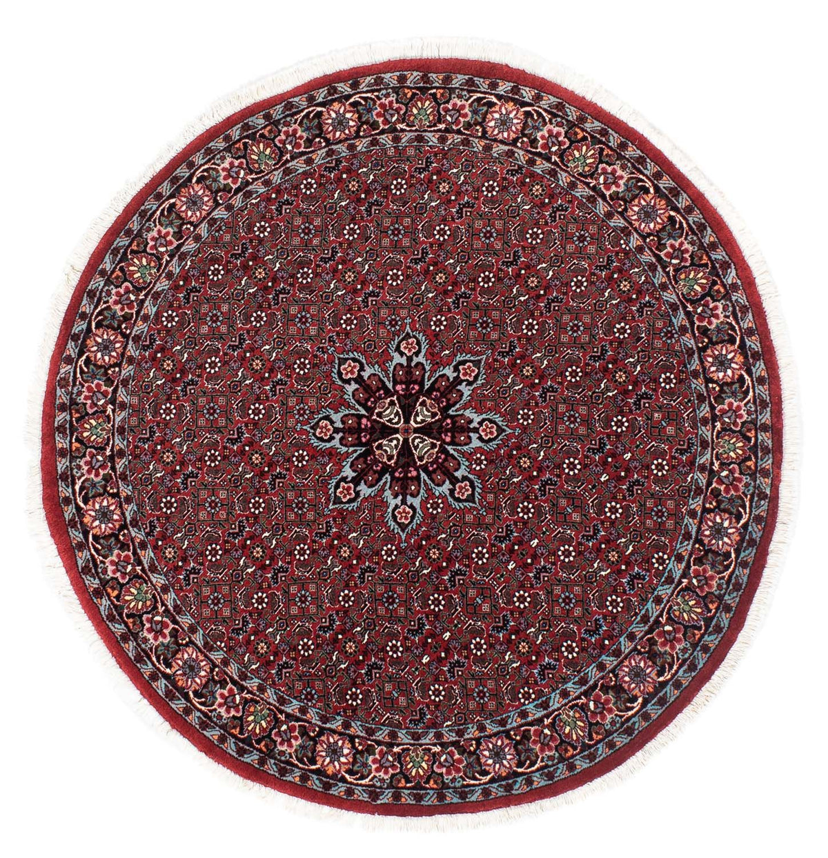 Tappeto Persero - Bidjar rotondo  - 120 x 120 cm - rosso scuro