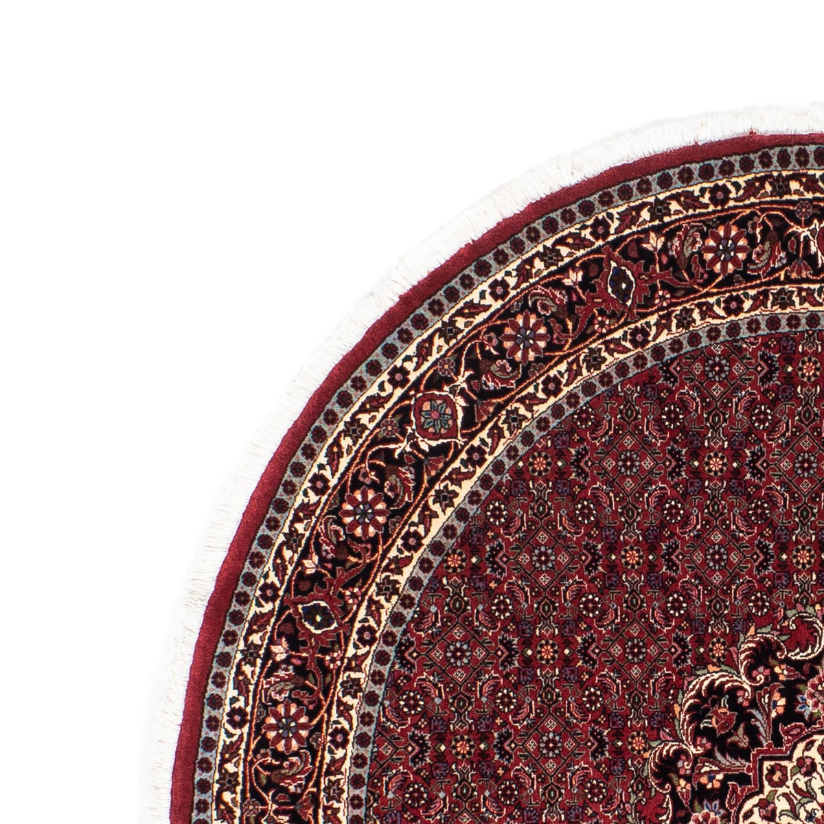 Tappeto Persero - Bidjar rotondo  - 154 x 154 cm - rosso scuro