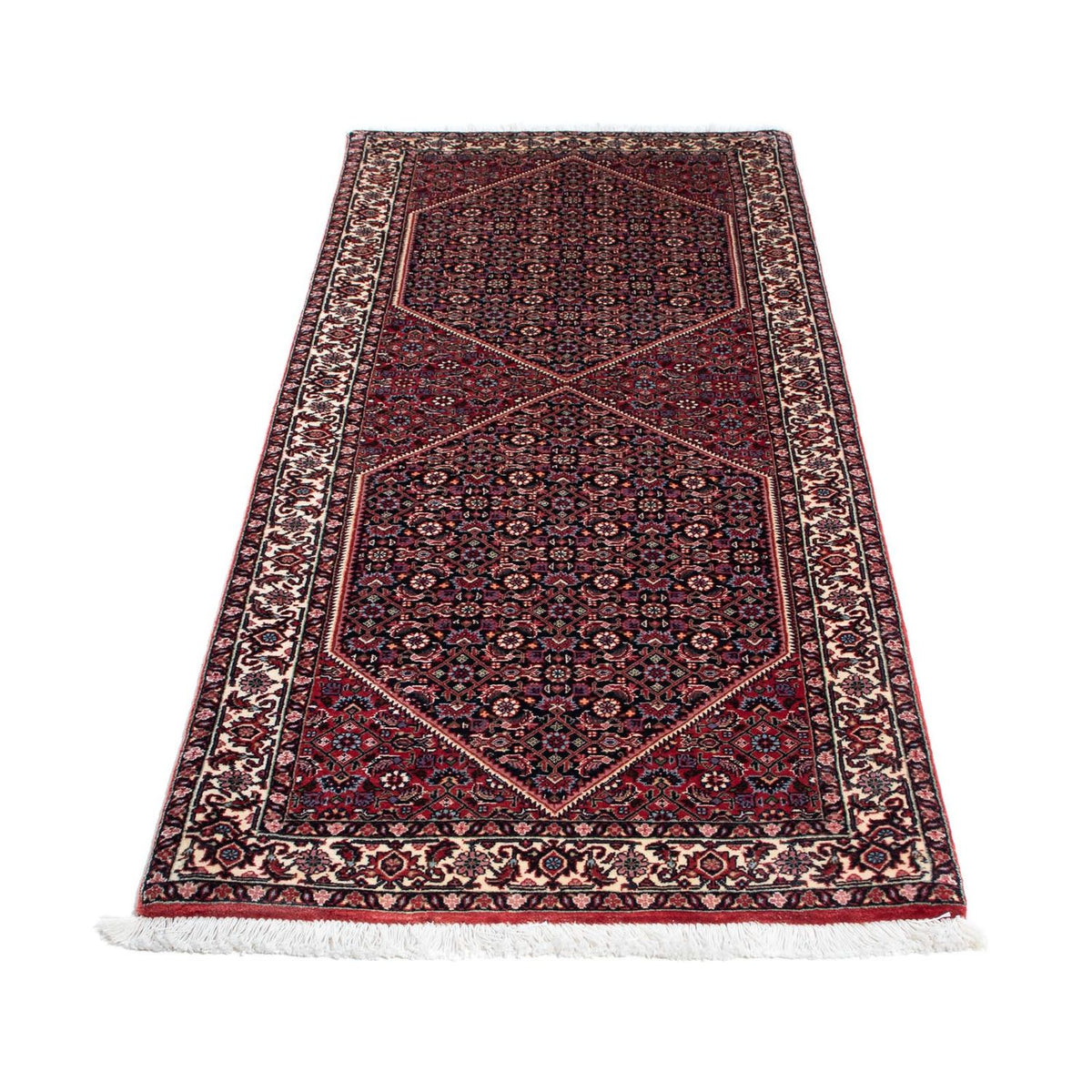 Tappeto corsia Tappeto Persero - Bidjar - 190 x 73 cm - blu scuro
