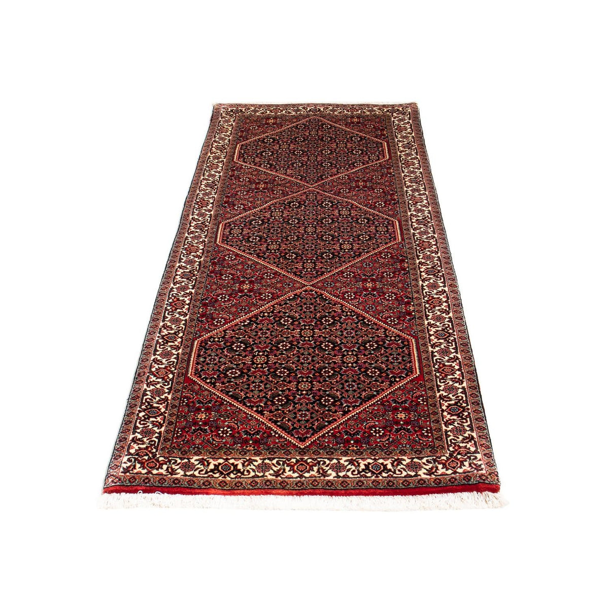 Tappeto corsia Tappeto Persero - Bidjar - 198 x 74 cm - rosso scuro