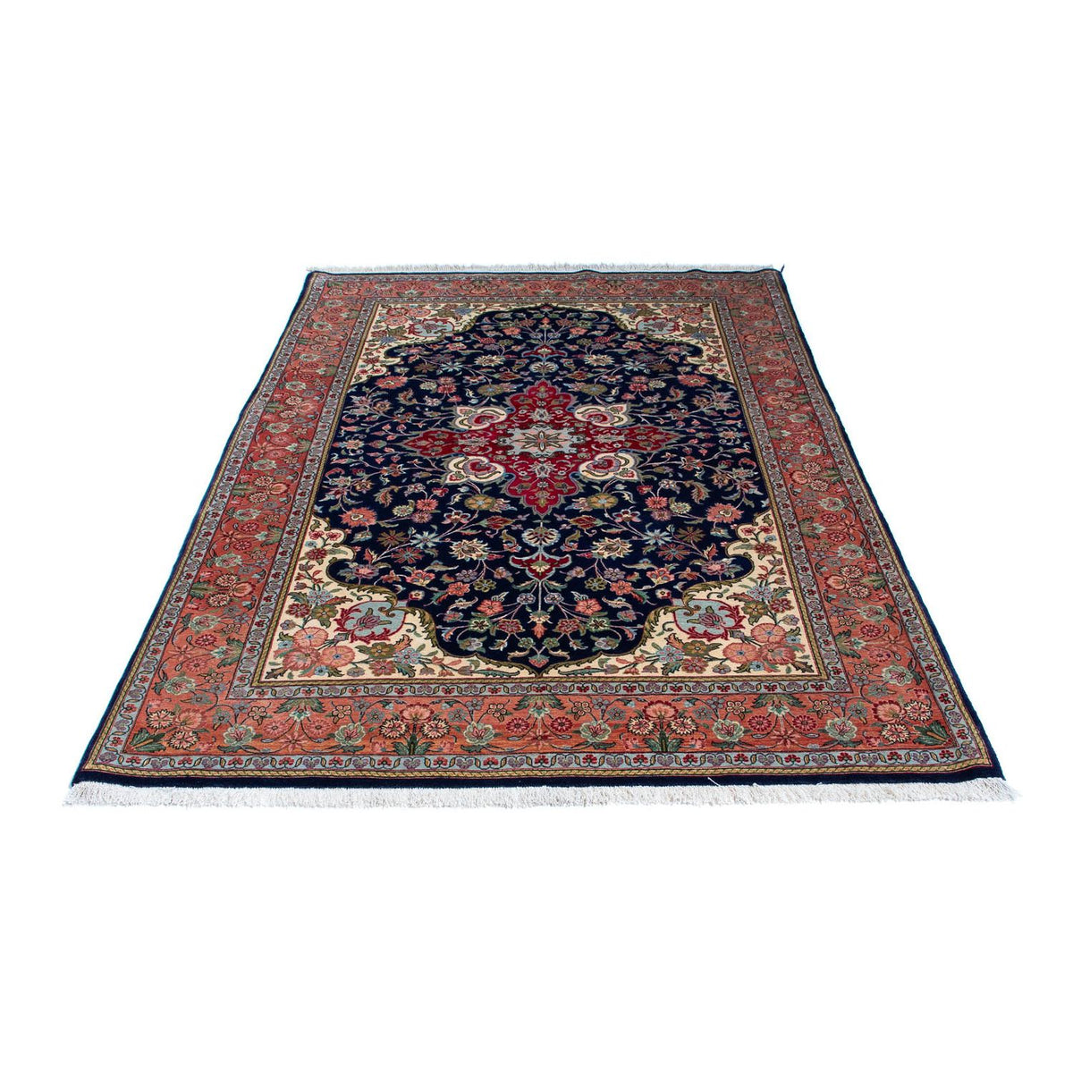 Tappeto Persero - Ghom - 215 x 139 cm - blu scuro