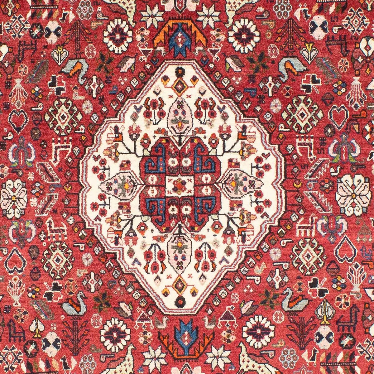 Tappeto Gabbeh - Kashkuli Persero - 247 x 157 cm - rosso scuro