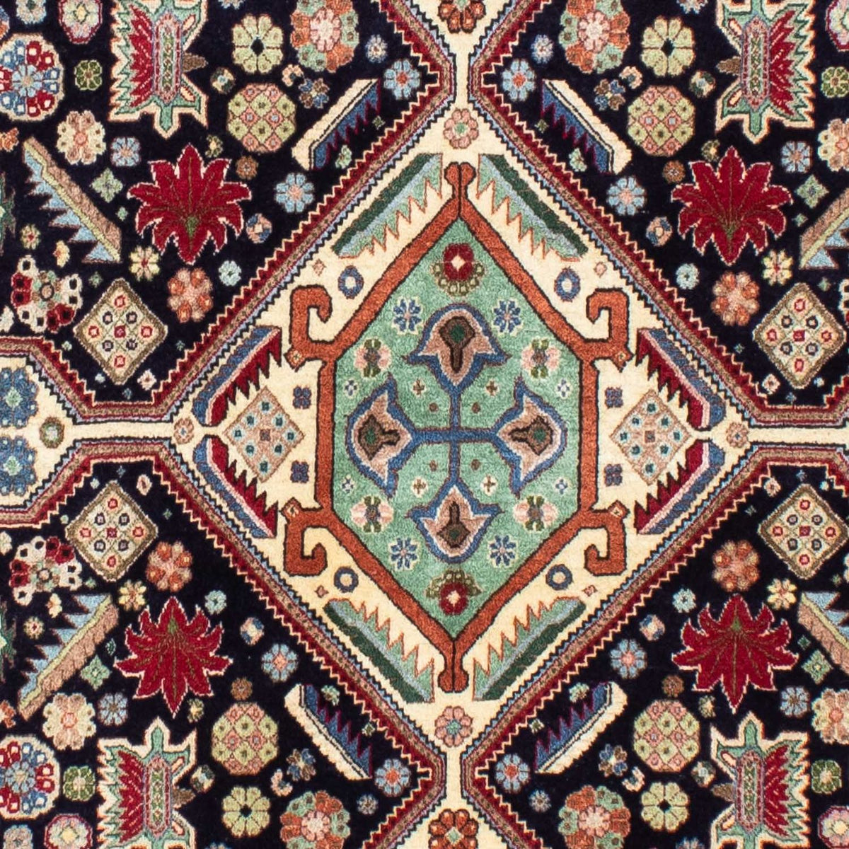Tappeto Gabbeh - Kashkuli Persero - 213 x 141 cm - blu scuro