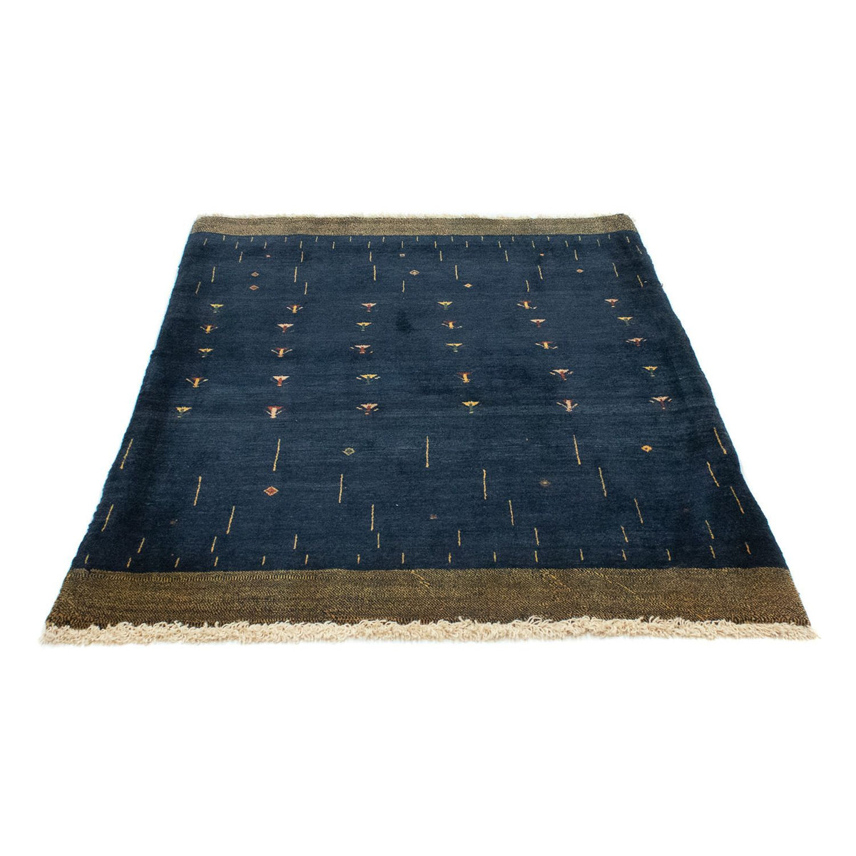 Tappeto Gabbeh - Loribaft Persero - 160 x 116 cm - blu scuro