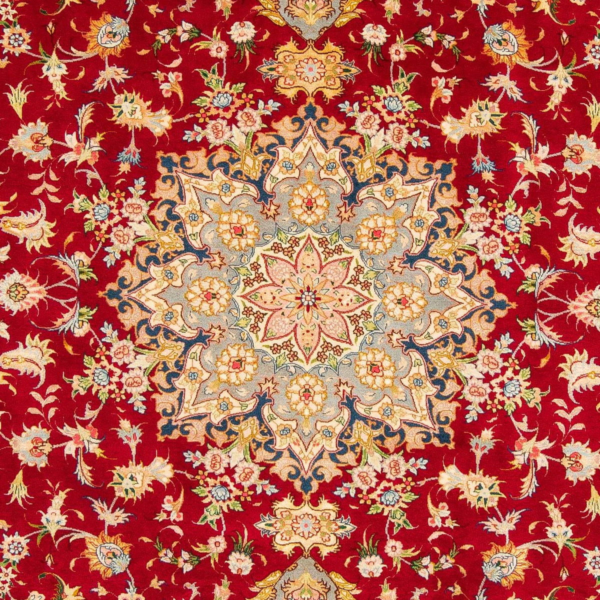 Tappeto Persero - Tabriz - Reale - 300 x 205 cm - rosso scuro