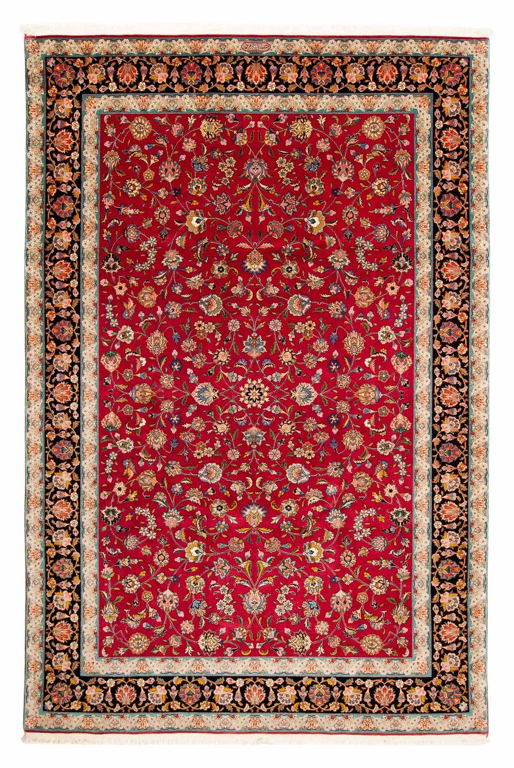 Tappeto Persero - Tabriz - Reale - 304 x 202 cm - rosso scuro