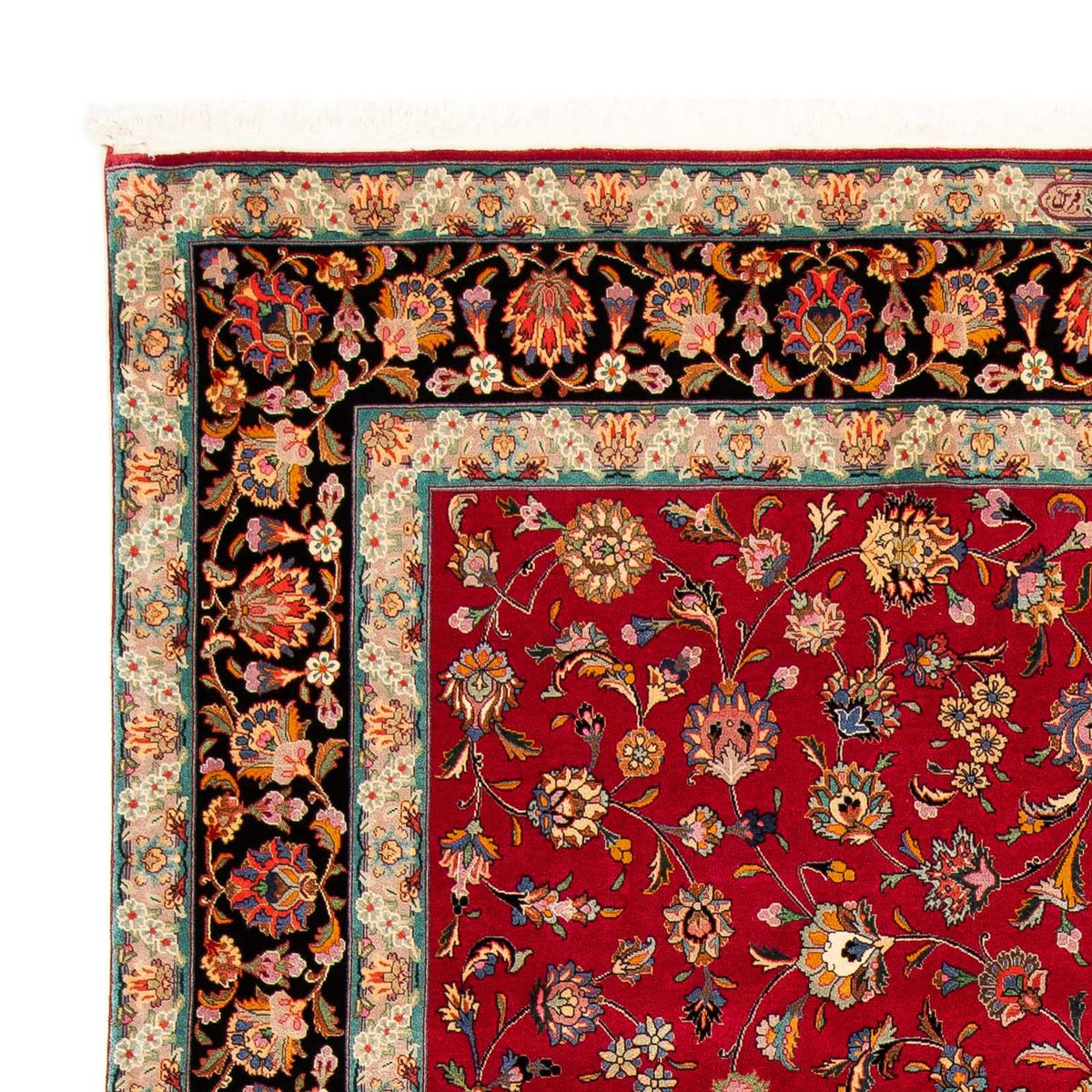 Tappeto Persero - Tabriz - Reale - 304 x 202 cm - rosso scuro