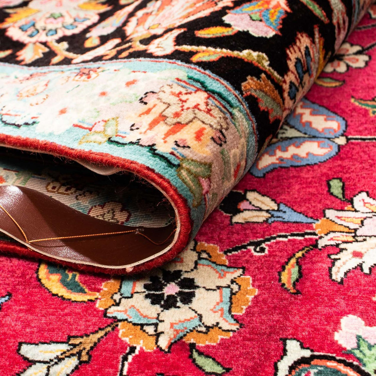 Tappeto Persero - Tabriz - Reale - 304 x 202 cm - rosso scuro