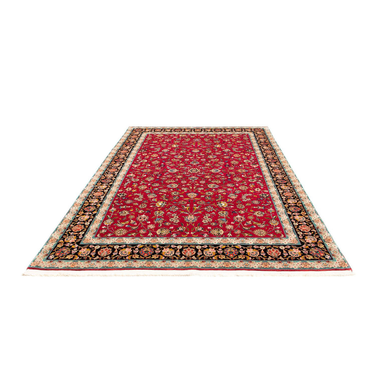Tappeto Persero - Tabriz - Reale - 304 x 202 cm - rosso scuro