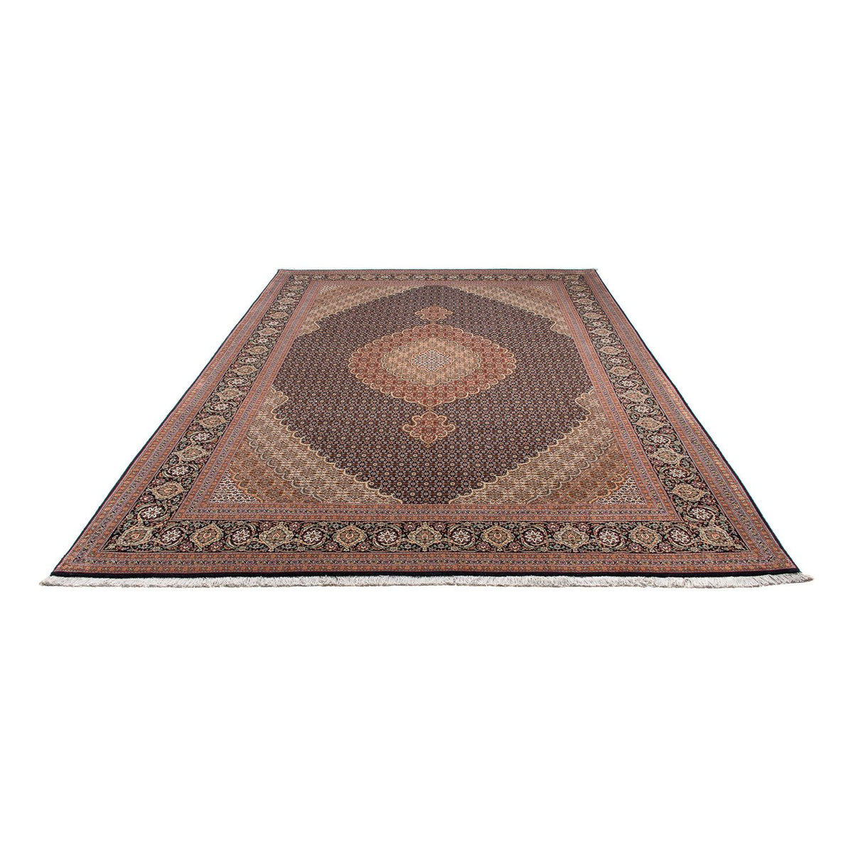 Tappeto Persero - Tabriz - 297 x 205 cm - blu scuro