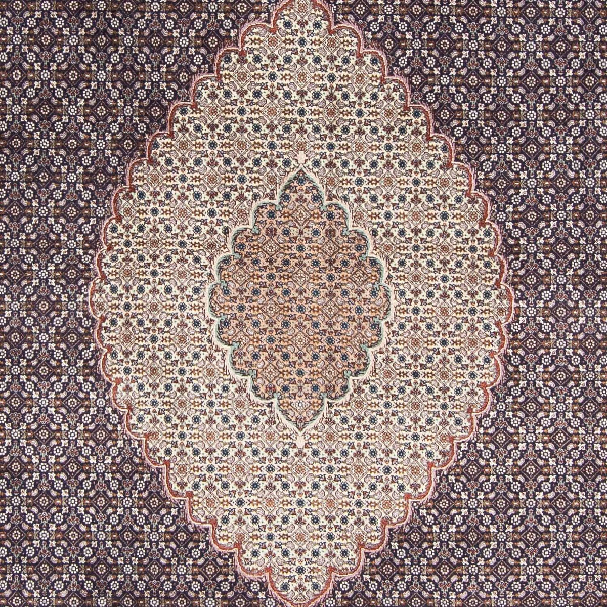 Tappeto Persero - Tabriz - 303 x 196 cm - blu scuro