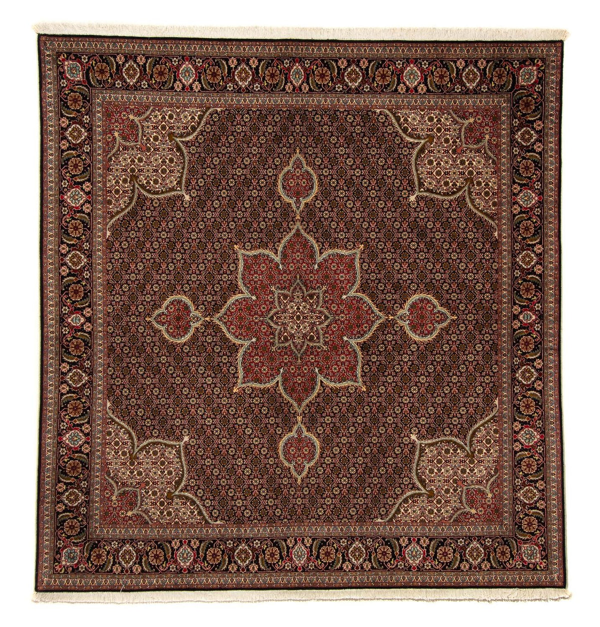 Tappeto Persero - Tabriz quadrato - 211 x 204 cm - multicolore
