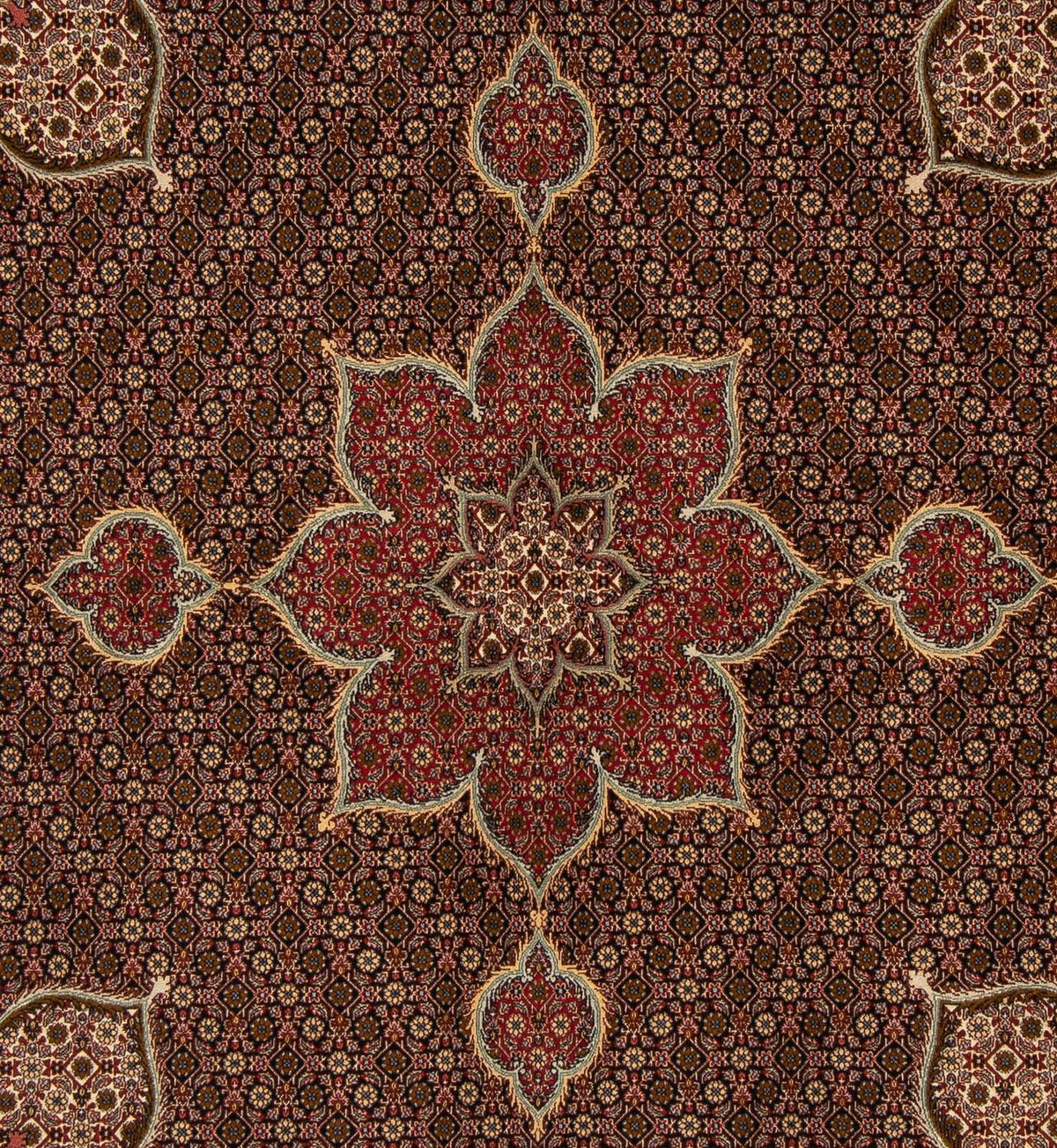 Tappeto Persero - Tabriz quadrato - 211 x 204 cm - multicolore