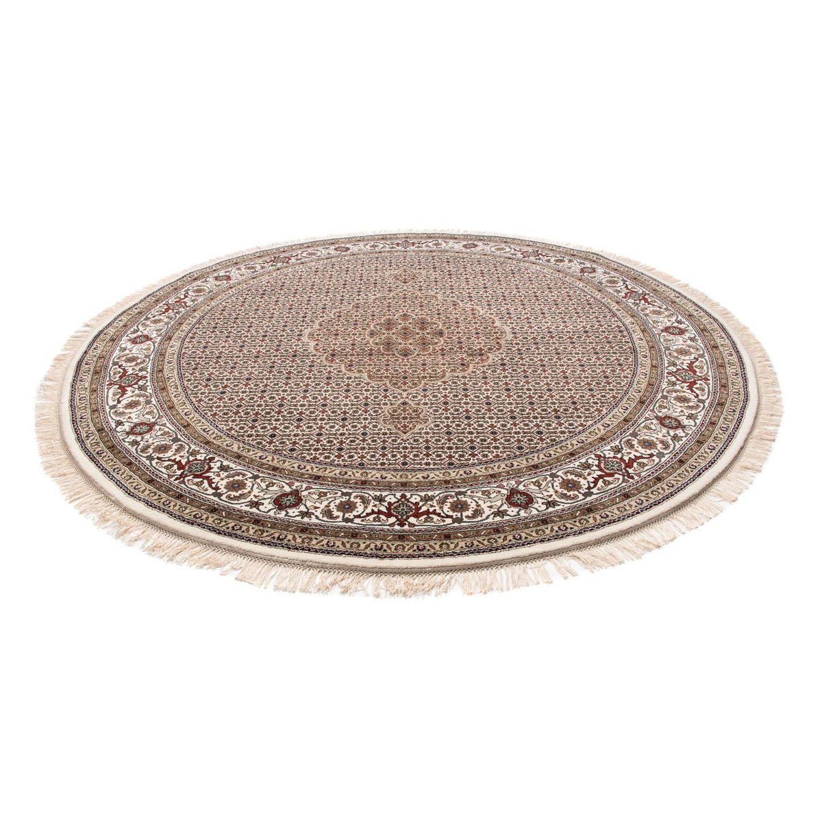 Tappeto Persero - Tabriz rotondo  - 248 x 247 cm - beige