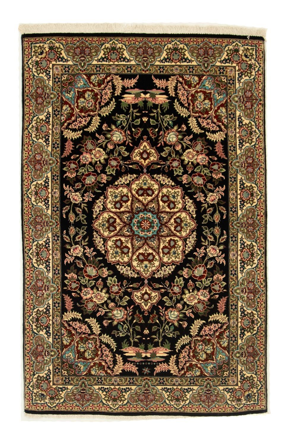 Tappeto Persero - Ghom - 166 x 105 cm - nero