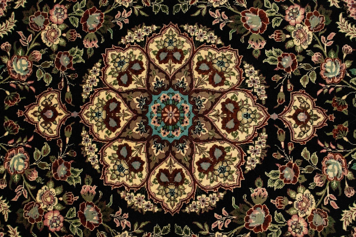 Tappeto Persero - Ghom - 166 x 105 cm - nero