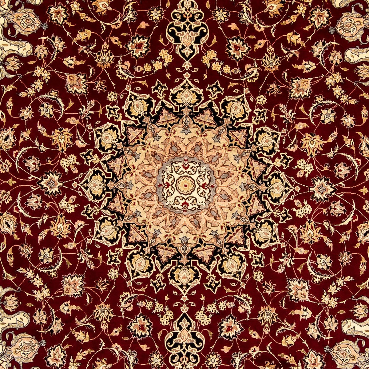 Tappeto Persero - Tabriz - Reale - 348 x 254 cm - rosso scuro