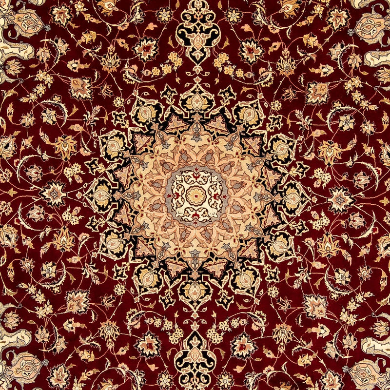 Tappeto Persero - Tabriz - Reale - 348 x 254 cm - rosso scuro