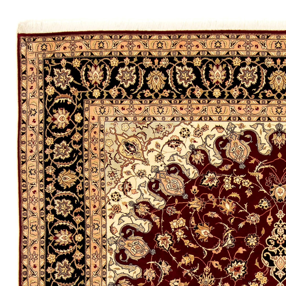 Tappeto Persero - Tabriz - Reale - 348 x 254 cm - rosso scuro